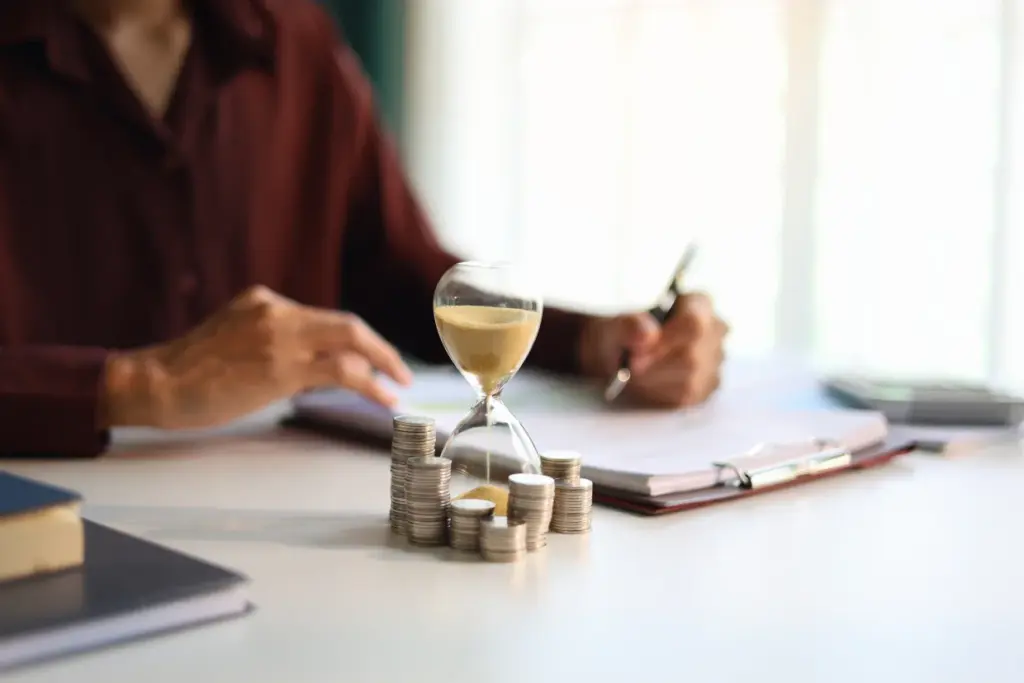 Finanzplanung mit Notizen und Getränk – Financipation Club